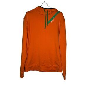 Henri Lloyd Sport Men's Sweatshirt Hoodie Drawstring Pullover Orange Sz. Large